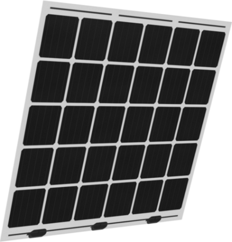 Solargeländermodul 3D-Visual